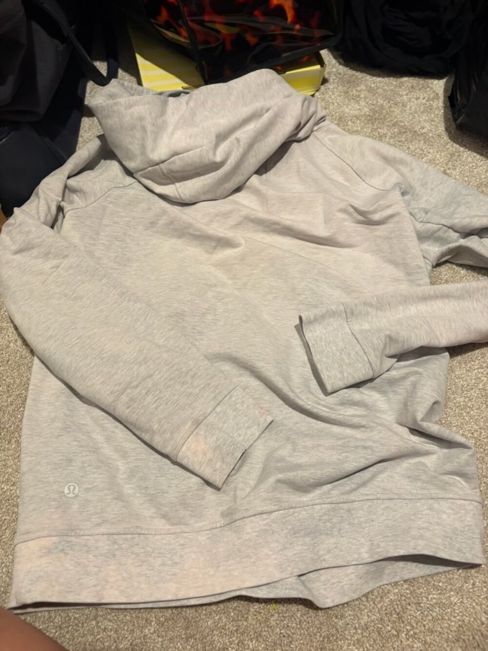 Lululemon Grey Acid Wash Hoodie size M